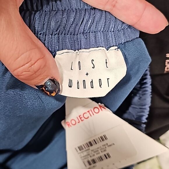 Lost+ Wonder Blue Wide Leg Pants - Picture 6 of 8